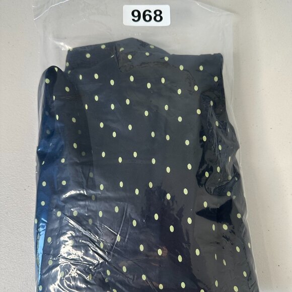 Vintage Evan Picone Polka Dot Midi Dress Sz 10 Black Whimsigoth - Picture 11 of 11